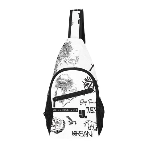Branded WHITE CHEST BAG