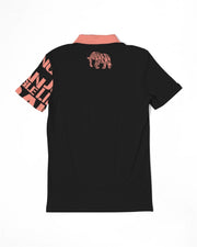 The Big print Slim Fit Polo (Black)