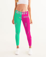 2way teal/pink Women's Yoga Pants