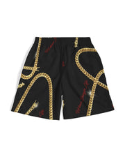 Gold Chain Men’s Jogger Shorts