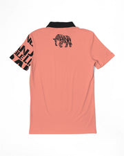 Big print Slim Fit Polo (Coral)