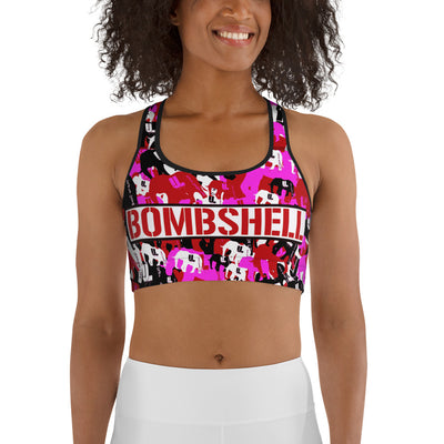 Sports bra bombshell