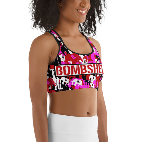 Sports bra bombshell
