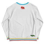 Huss ring cuff sweatshirt WHITE