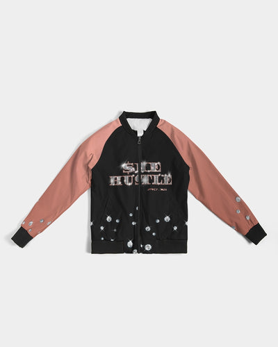 She Hustle Diamonds  Women's Bomber Jacket