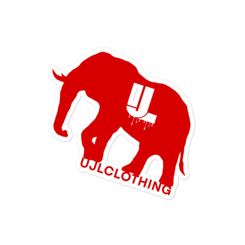 Red logo sticker
