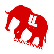 Red logo sticker
