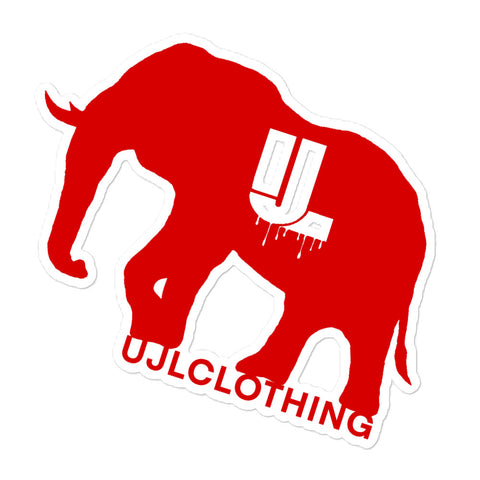 Red logo sticker