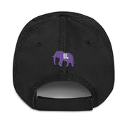 Multicolor SHE HUSTLE Distressed Dad Hat