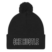 She Hustle Pom-Pom Beanies