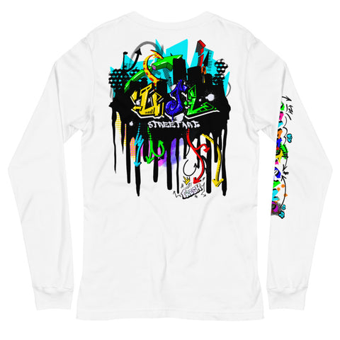 UJL graffiti hard drip Long Sleeve Tee