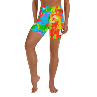 Liquid ink high waisted Shorts