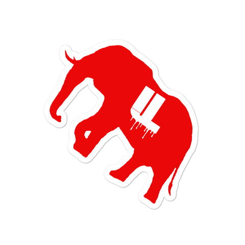 red logo Bubble-free stickers