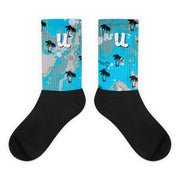 Tropical Blue Ink Socks