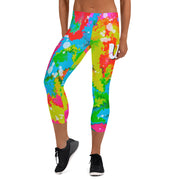 Liquid ink Capri Leggings