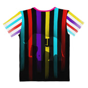 Night Stripes V-neck tee