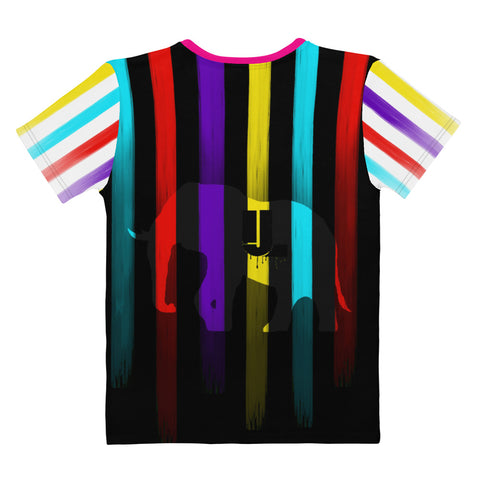 Night Stripes V-neck tee