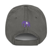 Multicolor SHE HUSTLE Distressed Dad Hat