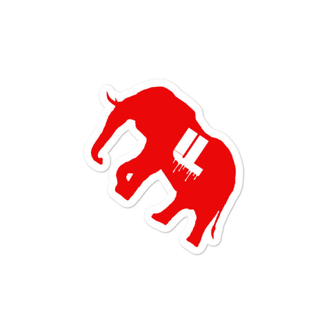 red logo Bubble-free stickers