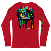 UJL graffiti hard drip Long Sleeve Tee