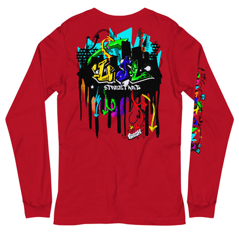 UJL graffiti hard drip Long Sleeve Tee