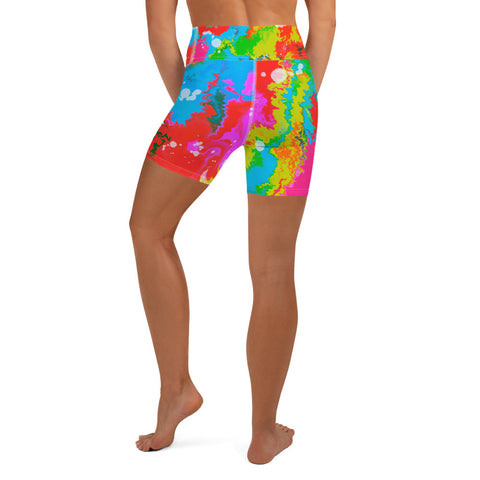 Liquid ink high waisted Shorts