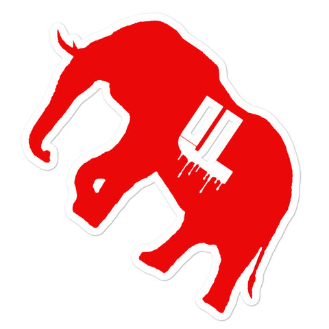 red logo Bubble-free stickers