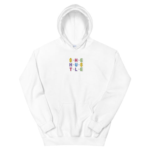 She Hustle rainbow hoodie