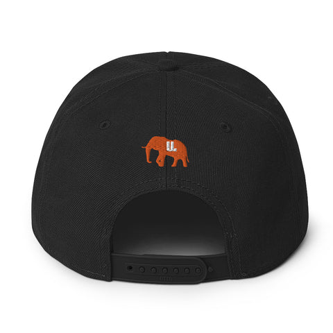 Snapback Hat orange logo