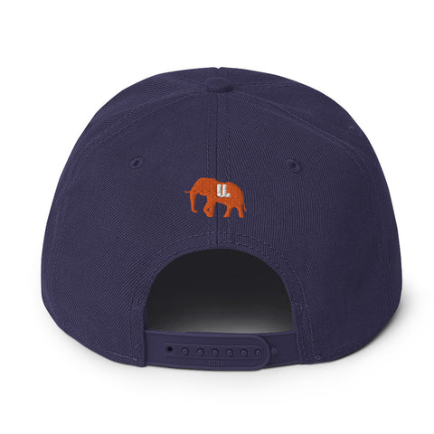 Snapback Hat orange logo