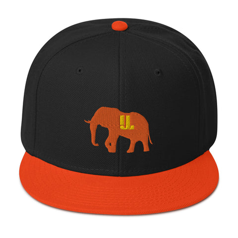 Snapback Hat orange logo
