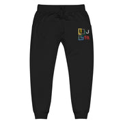 Abstract stitched joggers