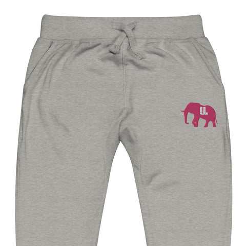Ladies pink logo fleece joggers