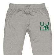 Solid green stitched joggers
